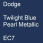 Preview: Dodge, Twilight Blue Pearl Metallic, EC7.